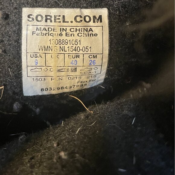 Sorel  Winter Joan of Arctic women's waterproof boots in the Quarry/Black US 9 - Picture 5 of 5